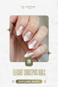 20 Elegant Christmas Nails Almond Shapes for a Sleek Holiday Look