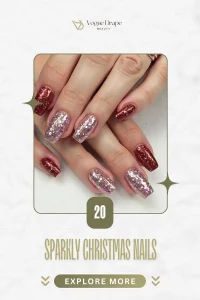 20 Sparkly Christmas Nails That Will Dazzle at Any Party