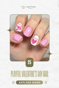 25 Playful Valentines Day Nail Art Ideas for a Fun Look