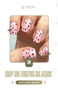 30 Candy Cane Nail Designs Youll Want to Try This Holiday Season