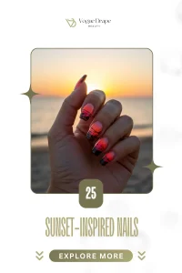 25 Sunset-Inspired Nails Thatll Make Your Summer Even Better