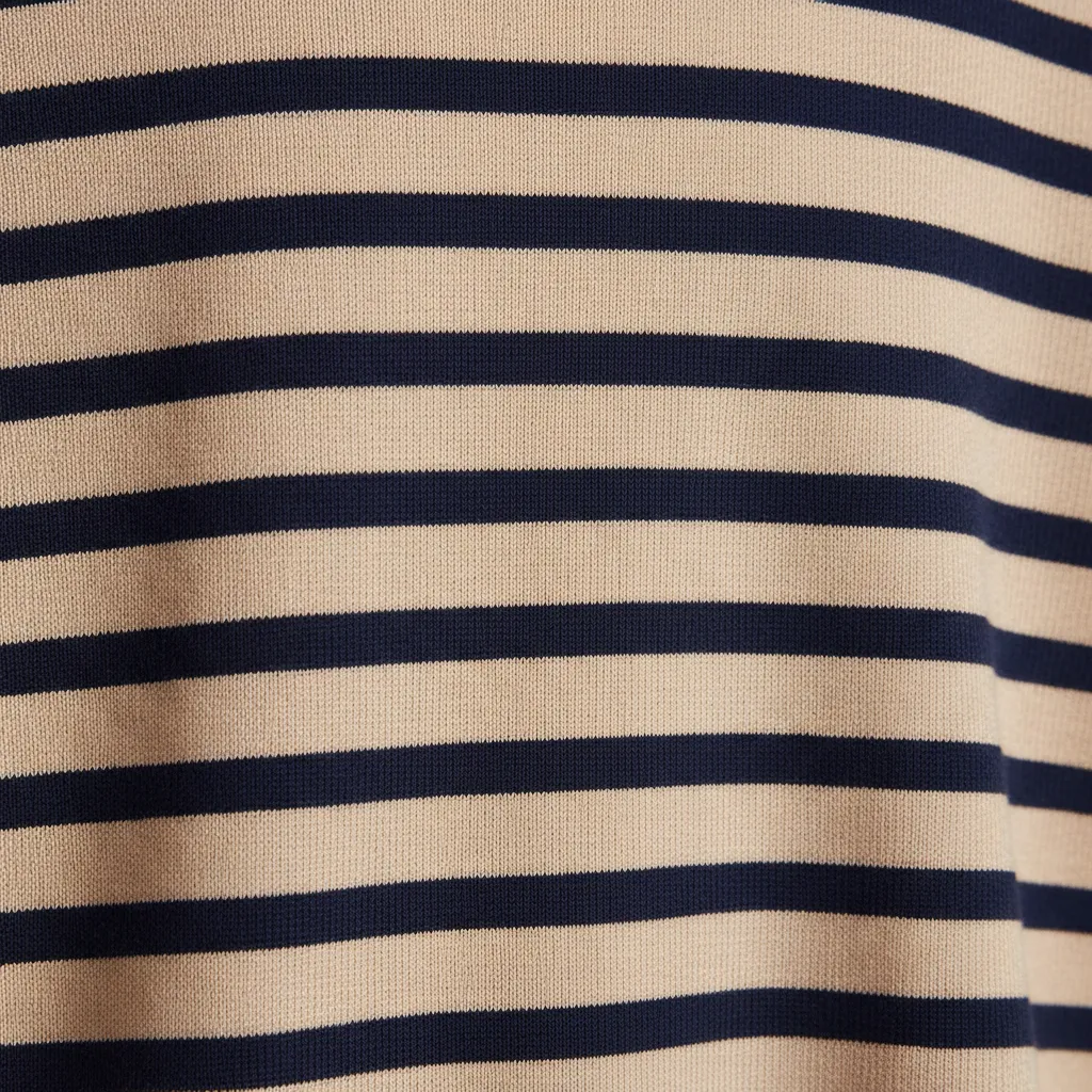 Close up of breathable ribbed knit fabric for summer polos