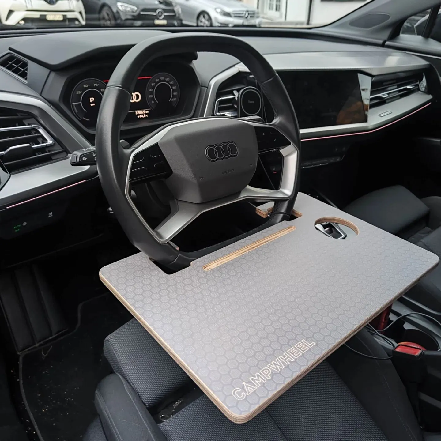 Transparent thick acrylic material for minimalist car storage